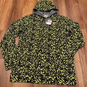 Brand New Nike Men’s Therma-Fit neon yellow and black Hoodie Size Large